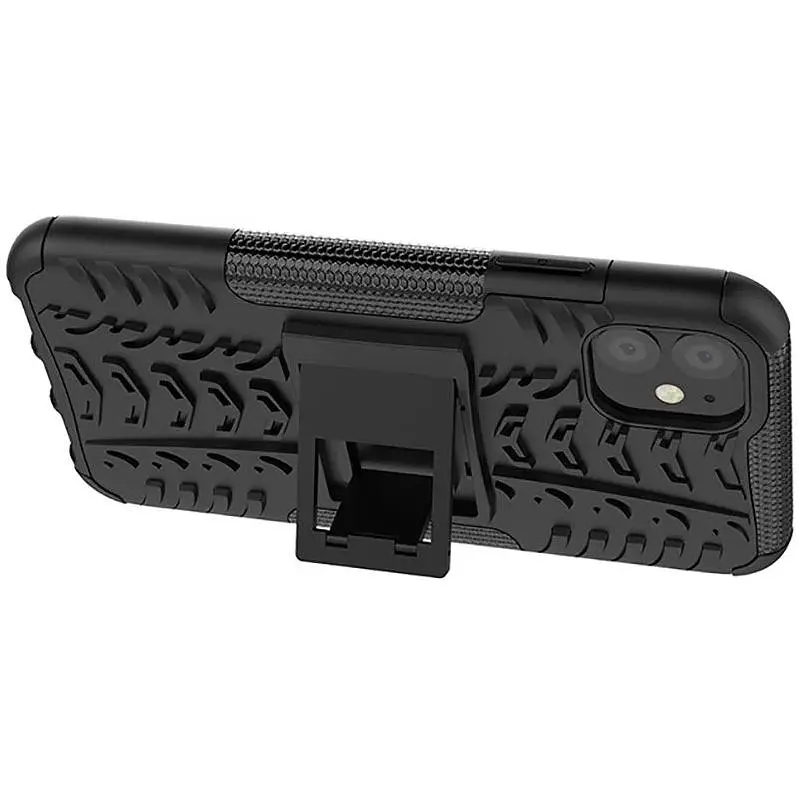 Чохол-накладка Toto Dazzle Kickstand 2 in 1 Case Apple iPhone 11 Black - фото 4