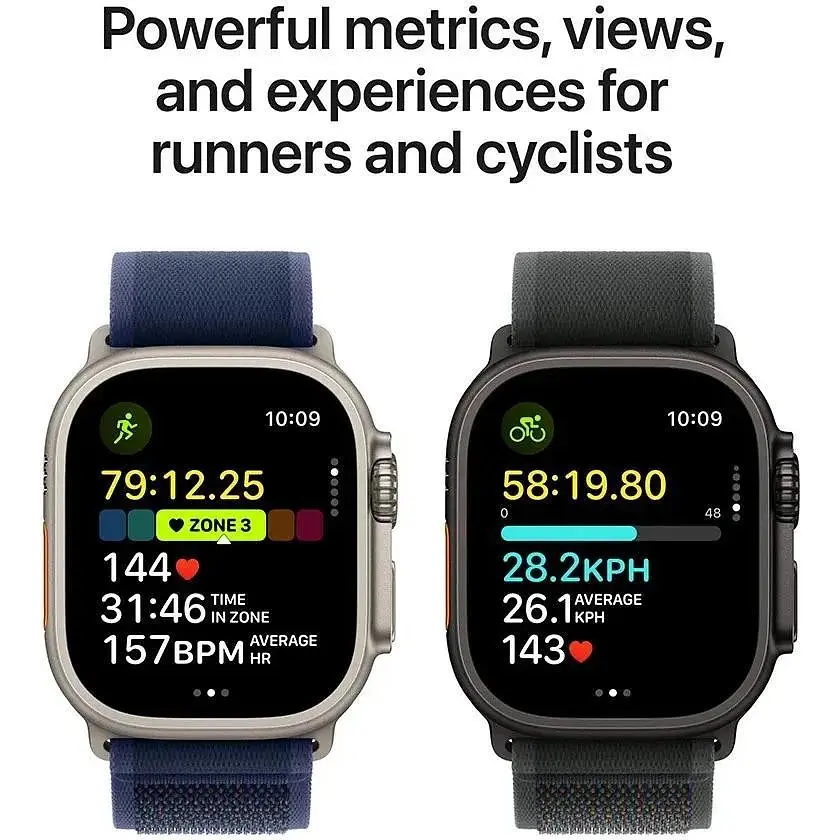 Смарт-годинник Apple Watch Ultra 2 GPS + Cellular 49mm Black Titan. Case w. Dark Green Alpine Loop - Large (MX4T3) - фото 4