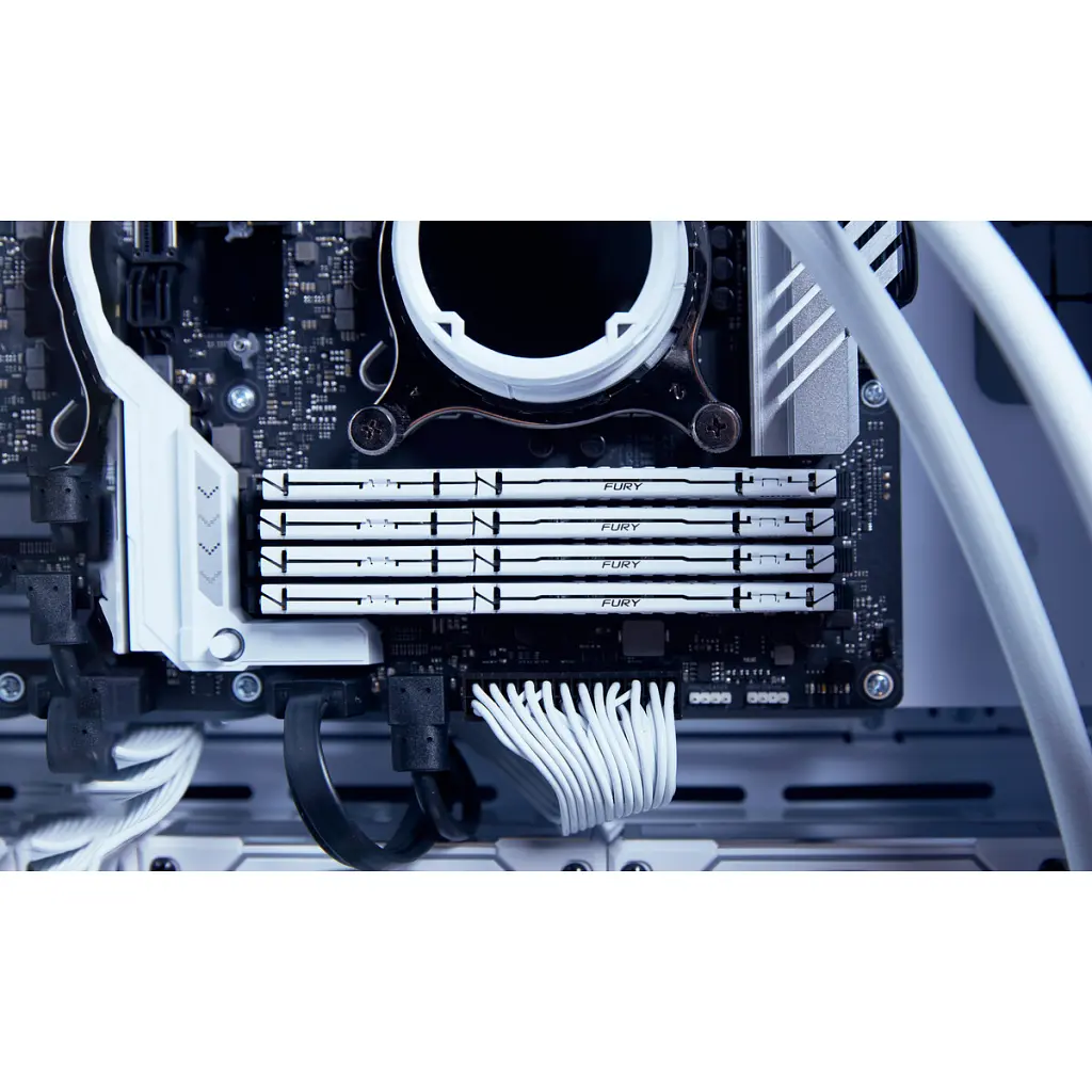 Модуль пам'яті для комп'ютера DDR5 32GB 5200 MHz Beast EXPO White Kingston Fury (ex.HyperX) (KF552C36BWE-32) - фото 6