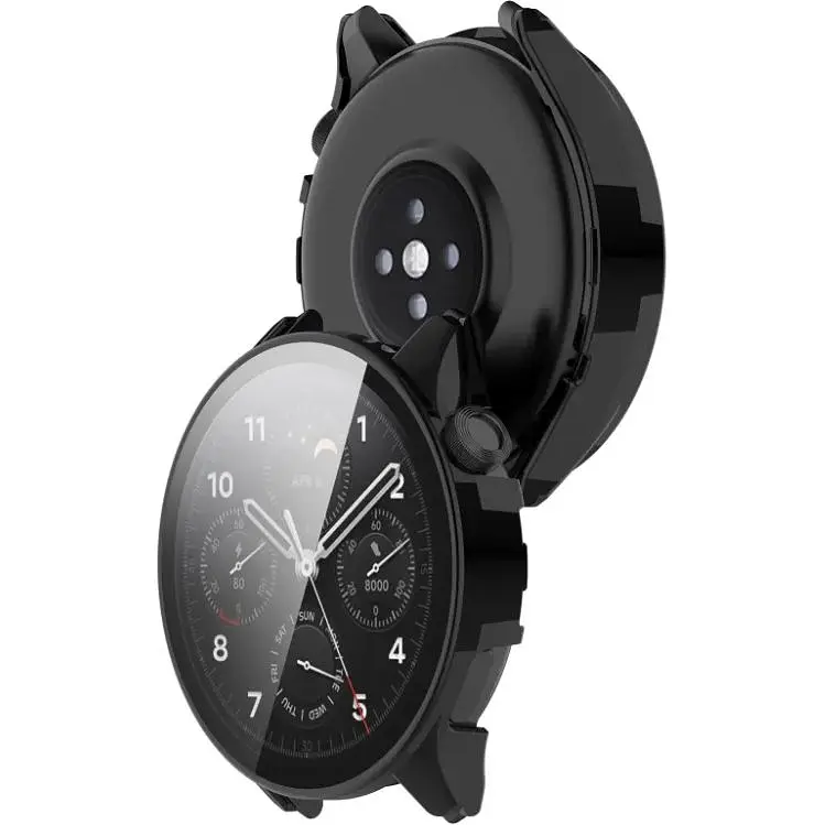Чехол-накладка DK Пластик Gloss Glass Full Cover для Xiaomi Watch S1 Pro (black) - фото 2