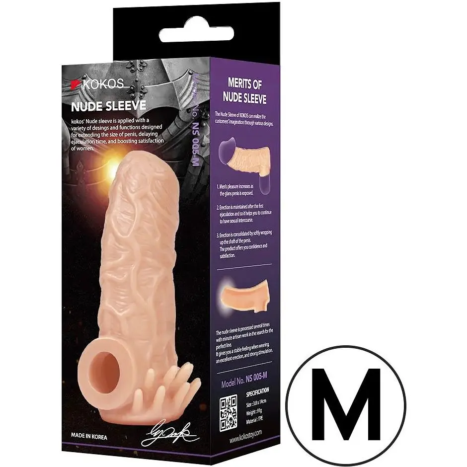 Насадка на член Kokos Nude Sleeve NS 005 M - фото 3