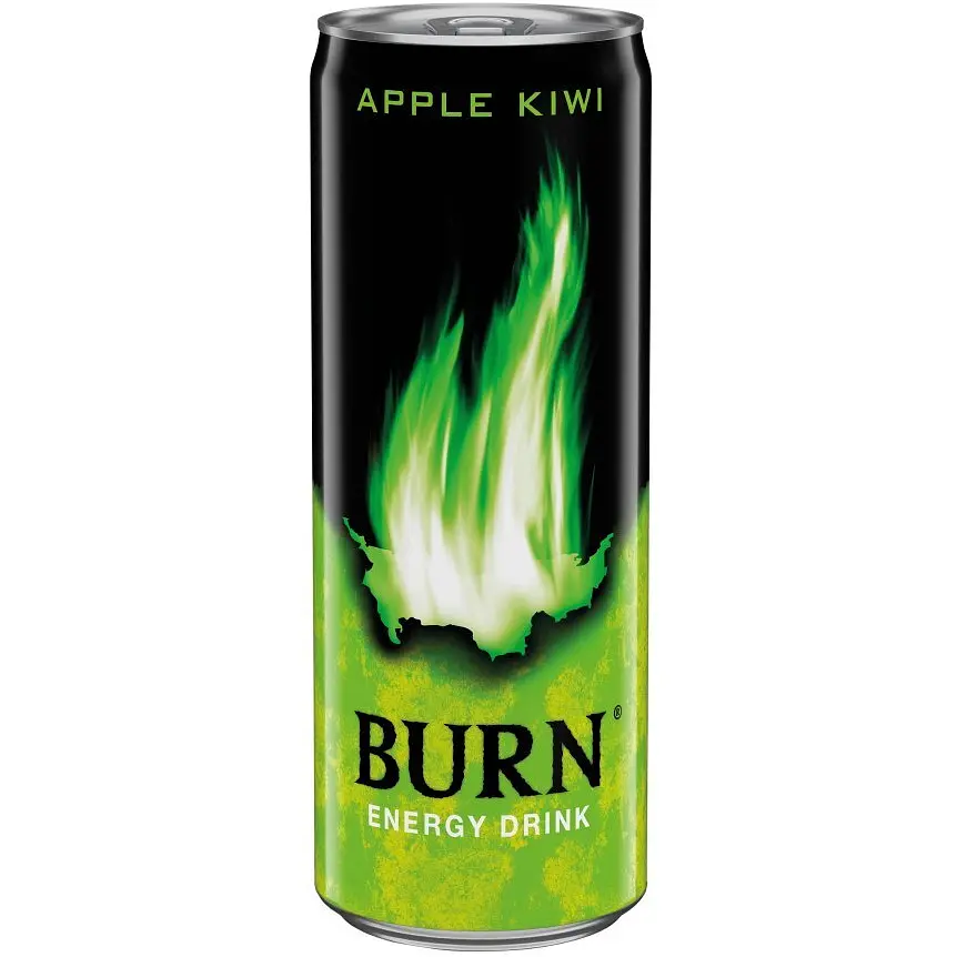 Напій енергетичний безалкогольний Burn Apple Kiwi з/б 250 мл