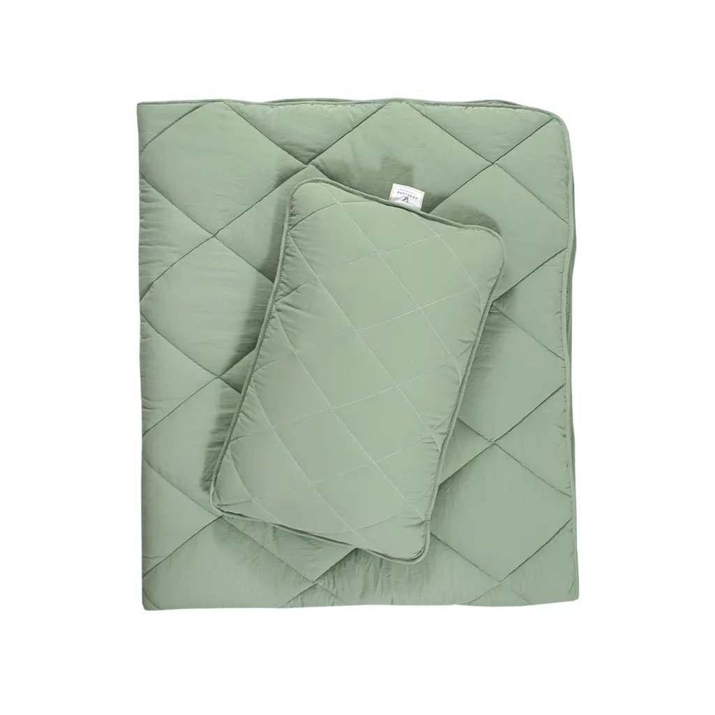Набор одеяло с подушкой Penelope - Colors in Comfort green зеленый полуторный - фото 8