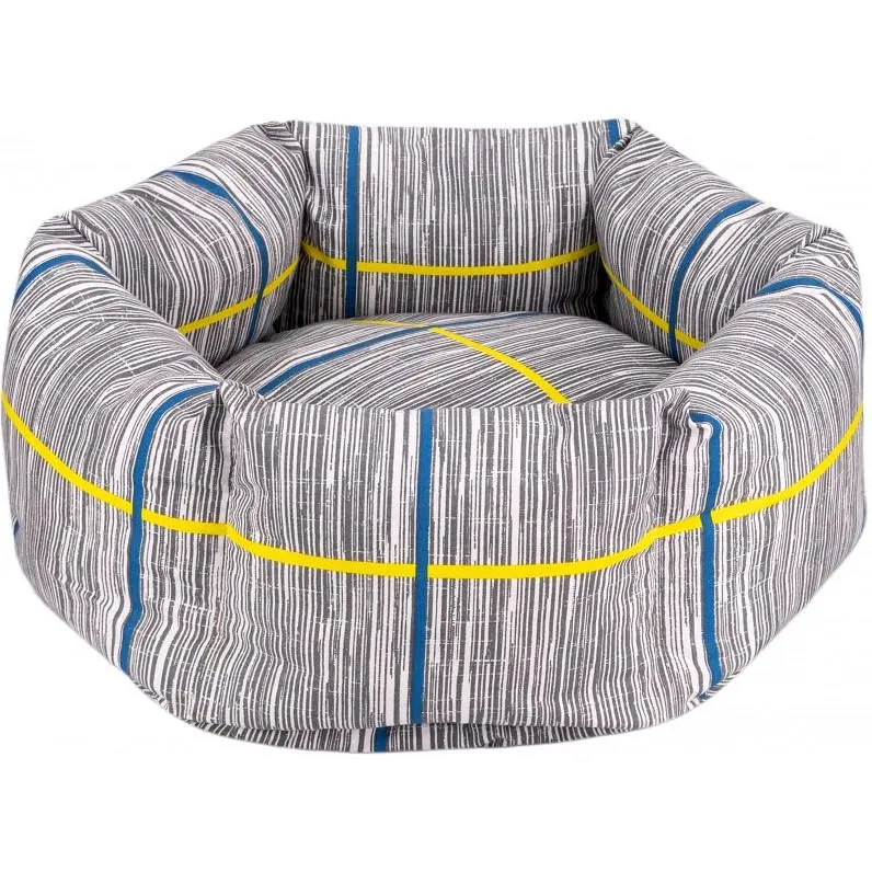 Лежак для животных BronzeDog Comfort круглый  S 35х17 см серый - фото 2