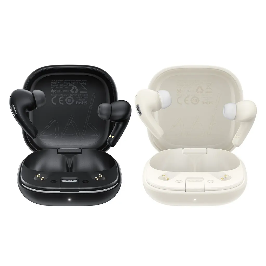 Навушники Acefast W4 true wireless earbuds with phone stand бездротові хакі - фото 3
