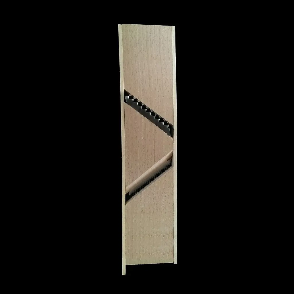 Терка для корейської моркви і картоплі фрі з двома лезами 2 в 1, Wood&Steel 81428 - фото 3