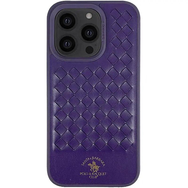 Шкіряний чохол Polo Santa Barbara для Apple iPhone 14 Pro (6.1) Purple - фото 3