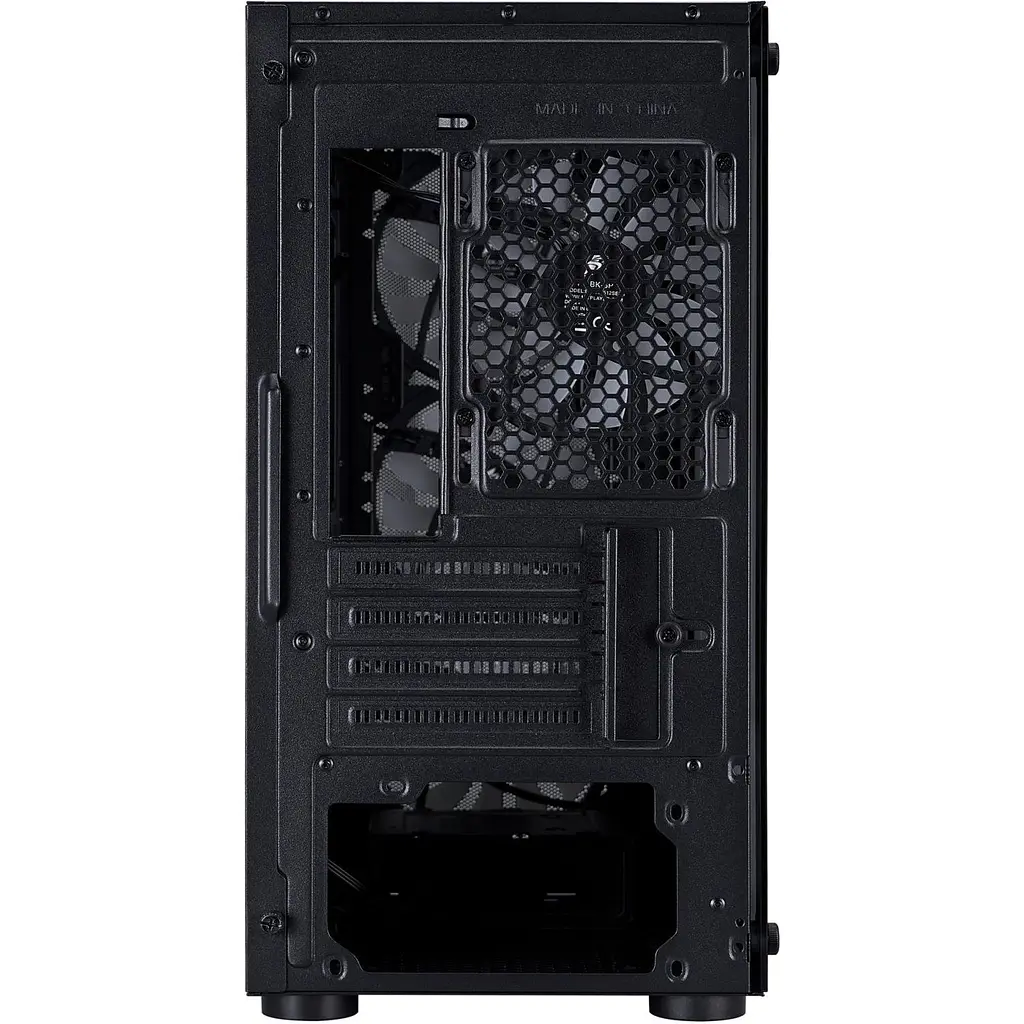 Корпус 1stPlayer X3-M-BK-4F1 Black [149379] - фото 4