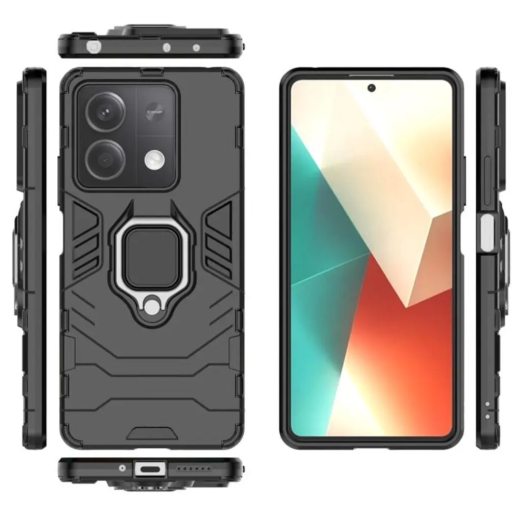Чехол бампер Primolux Ring Armor для Xiaomi Redmi Note 13 5G Black - фото 3