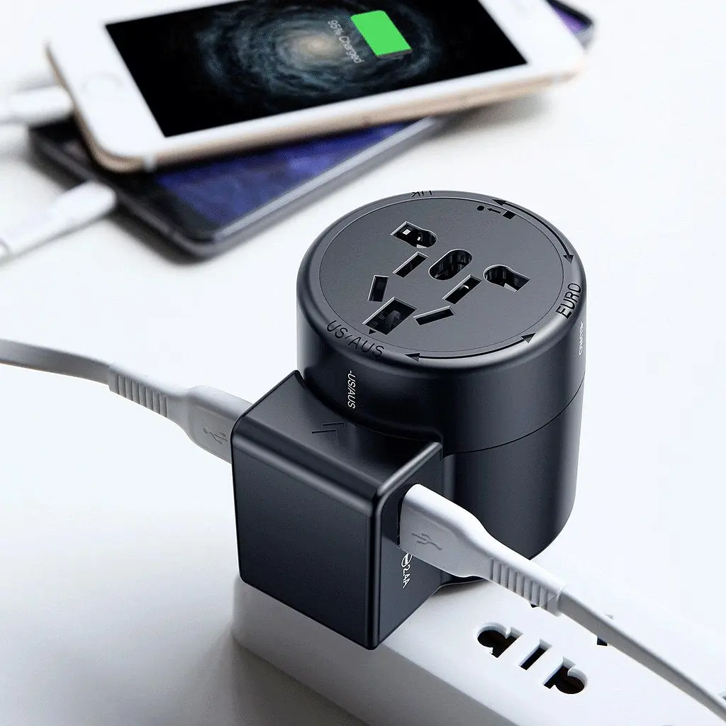 ВЗарядное устройство Baseus Rotation Type Universal Charger Black - фото 3