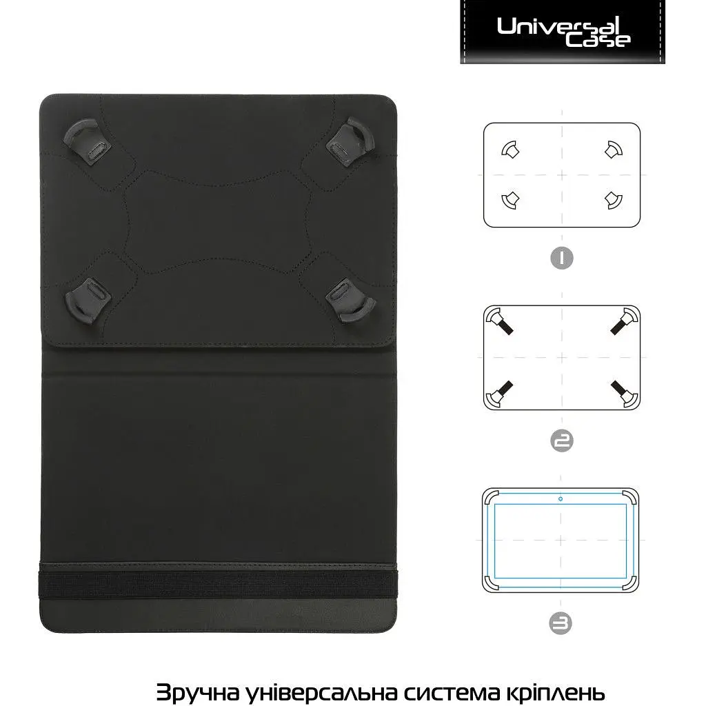 Чохол до планшета Armorstandart Silicone Hooks 10 Black (ARM59078) - фото 2