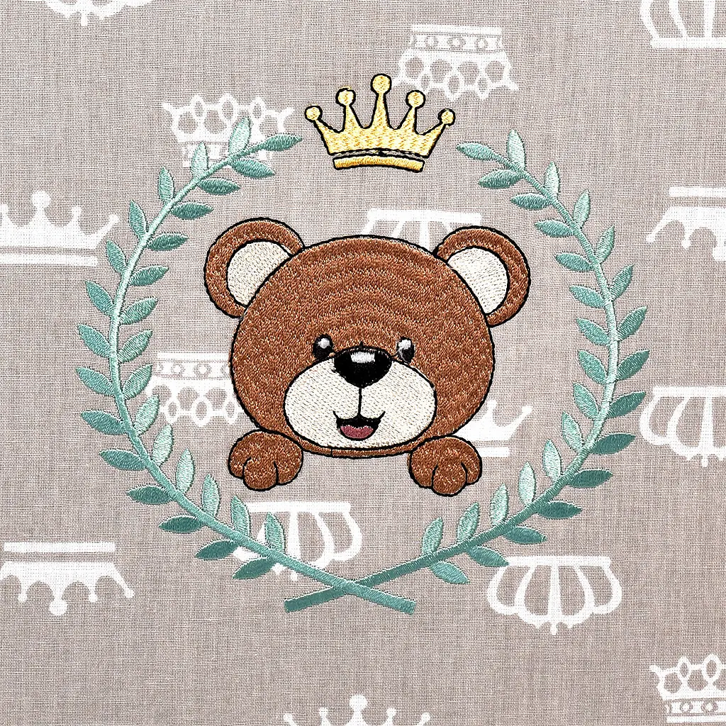 Борт у ліжечко Papaella Корона захисний бежевий (08-13737) - фото 11