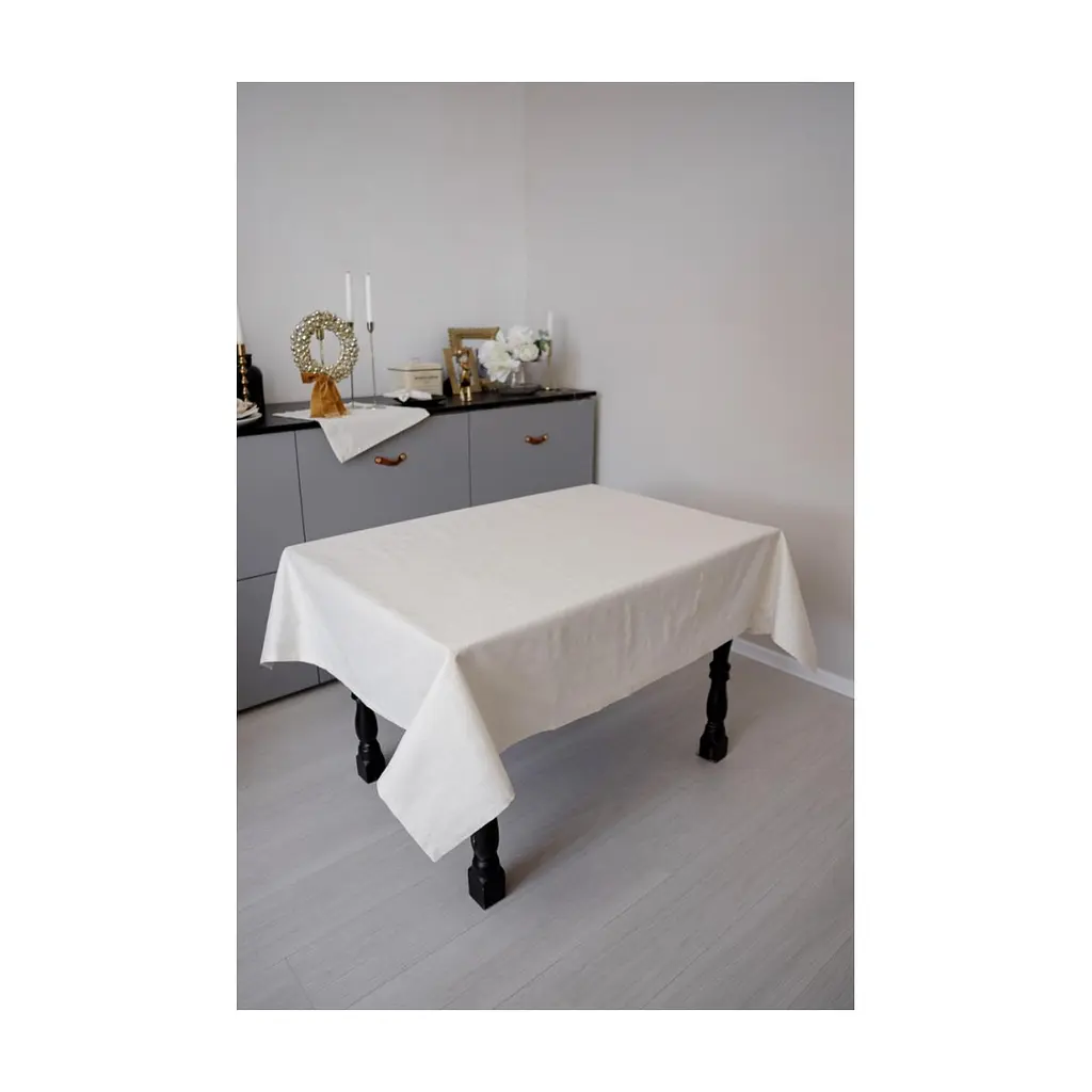 Скатертина Прованс святкова Перлина White 132х120 см (037592) - фото 6