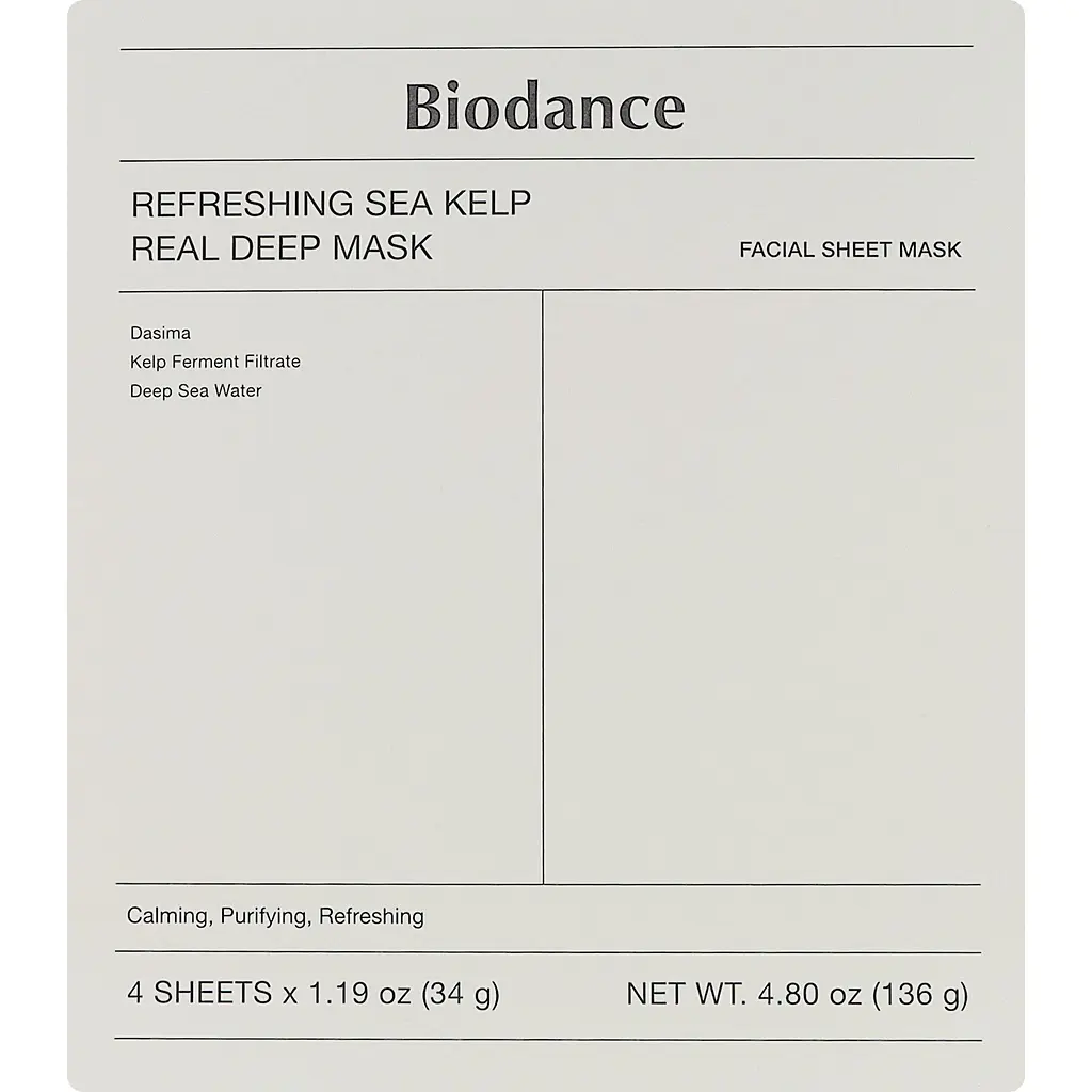 Маска для обличчя Biodance Refreshing Sea Kelp Real Deep Mask гідрогелева з морською ламінарією 34 г - фото 2