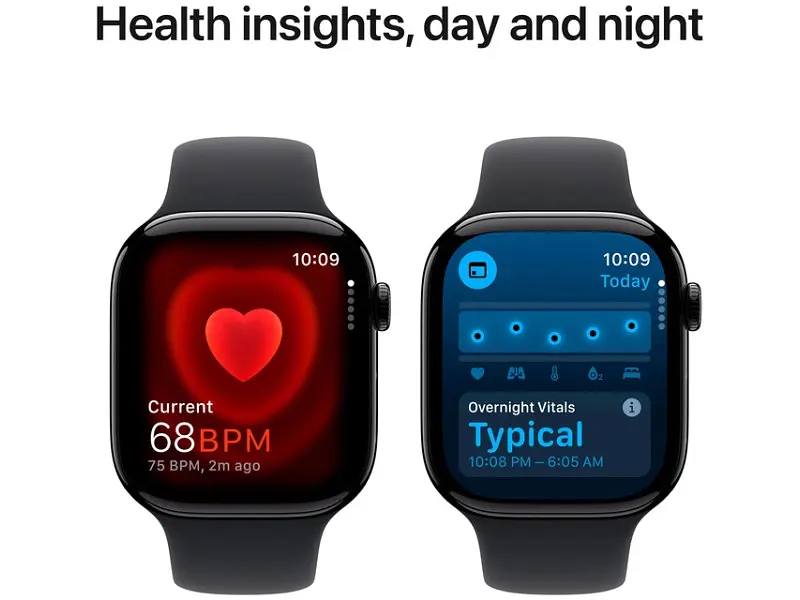 Смарт-годинник Apple Watch Series 10 GPS 46mm Jet Black Alu. Case w. Black Sport Band - M/L (MWWQ3) - фото 5