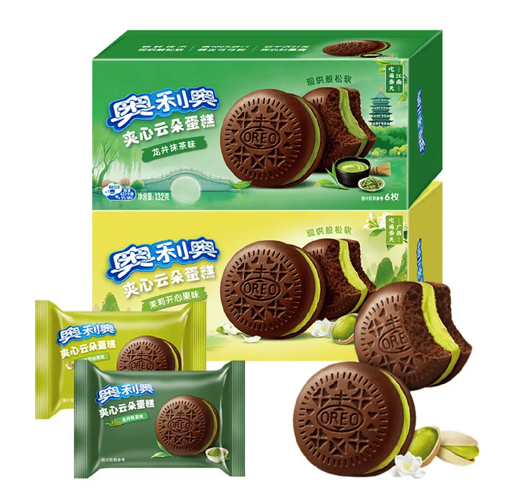 Тістечка Oreo Cloud Cake Longjing Matcha Flavor 132г - фото 4