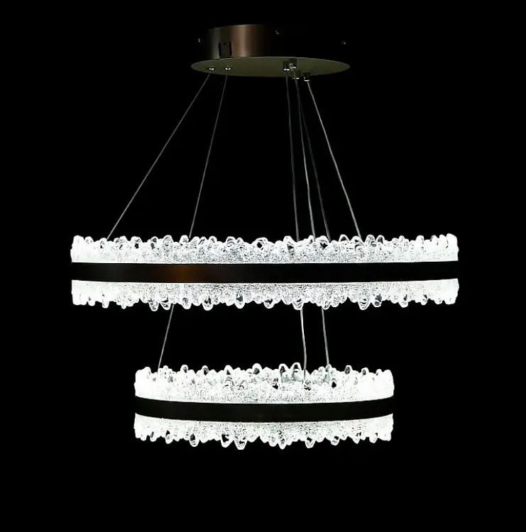 Світлодіодна люстра Splendid Ray LT9890/2 LED кава-біла з пультом і димером 288W - фото 3