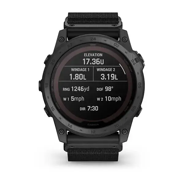 Смарт-часы Garmin Tactix 7 Pro Ballistics Edition Solar Powered with Applied Ballistics and Nylon Band (010-02704-20/21) [71492] - фото 10