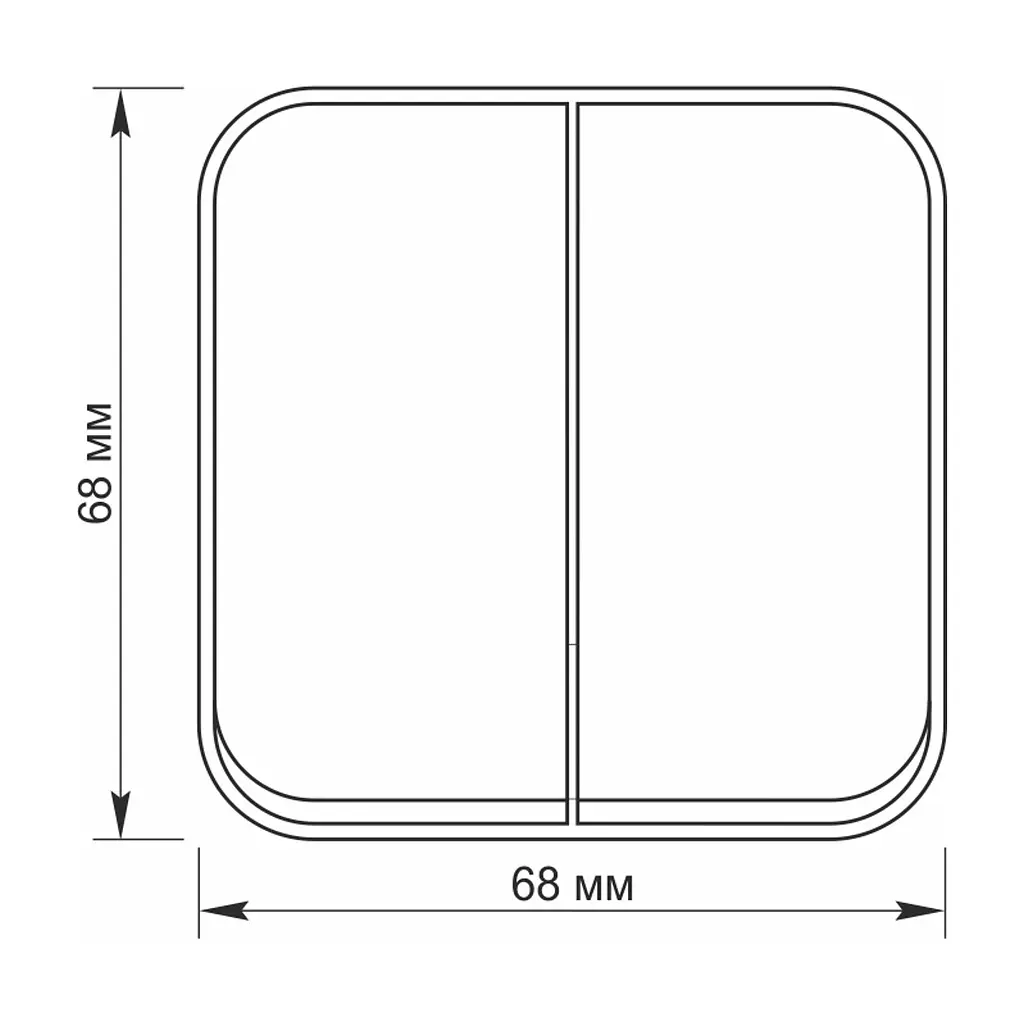 Вимикач Videx BINERA IP20 зовнішній 2кл білий (VF-BNS12-W) - фото 4