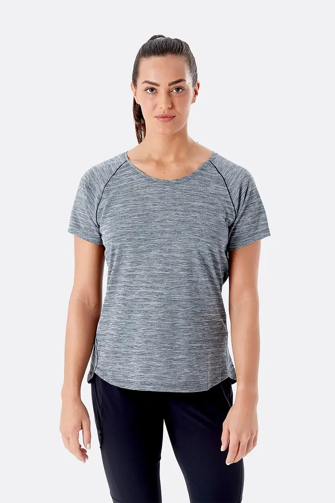 Женская футболка Rab Wisp Tee Womens 14 Серый - фото 1