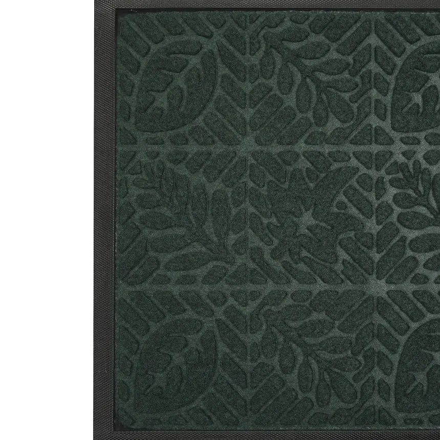 Килимок придверний Eco Fabric Листя з кромкою смарагд 40 х 60 см (4060-110) - фото 8