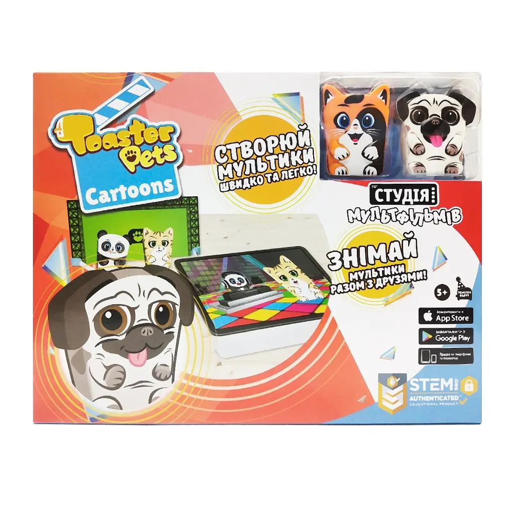 Ігровий набір для анімаційної творчості Toaster Pets Студія мультфільмів (1000) - фото 4