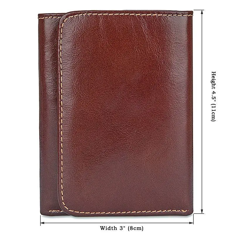 Мужской кожаный кошелек Vintage 11x8 см acs0018167 - фото 2