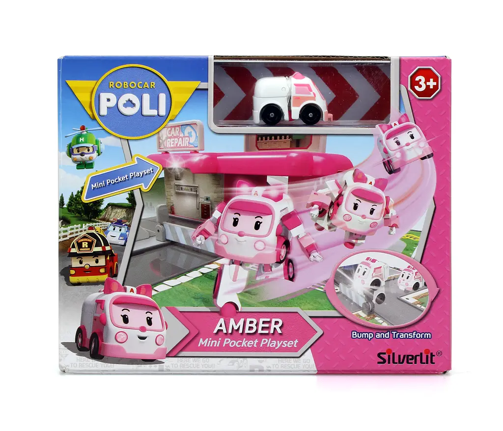 Ігровий набір Robocar Poli Гараж і міні трансформер Ембер (83363) - фото 3