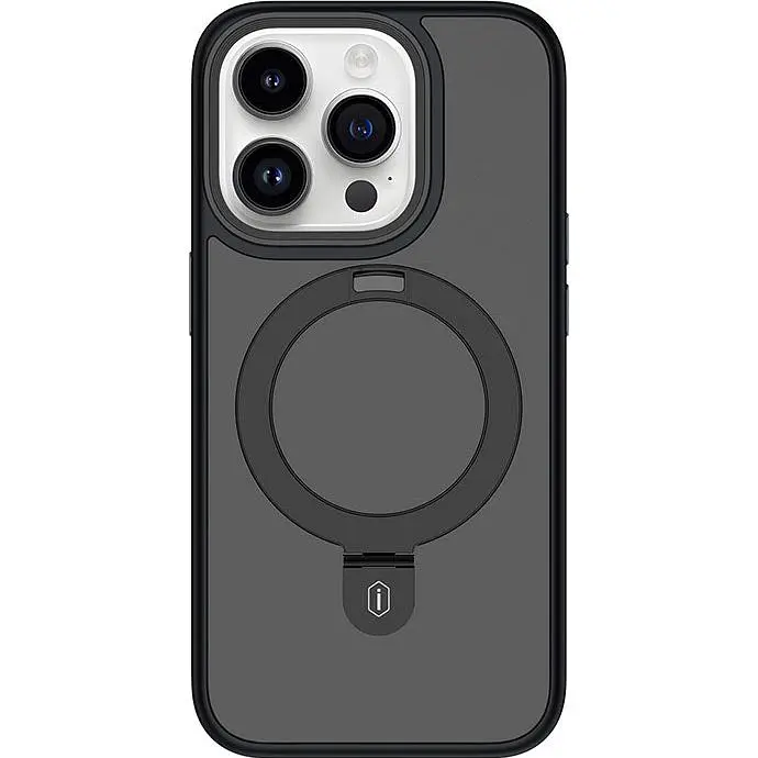 Чохол WiWU Protective Magnetic Alloy Stand Case для Apple iPhone 15 Pro Black [96967] - фото 3