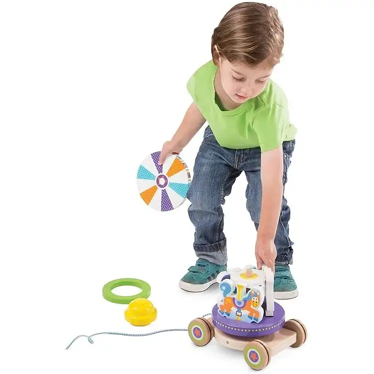 Перша іграшка Melissa & Doug Карусель дерев'яна (MD13616) - фото 4