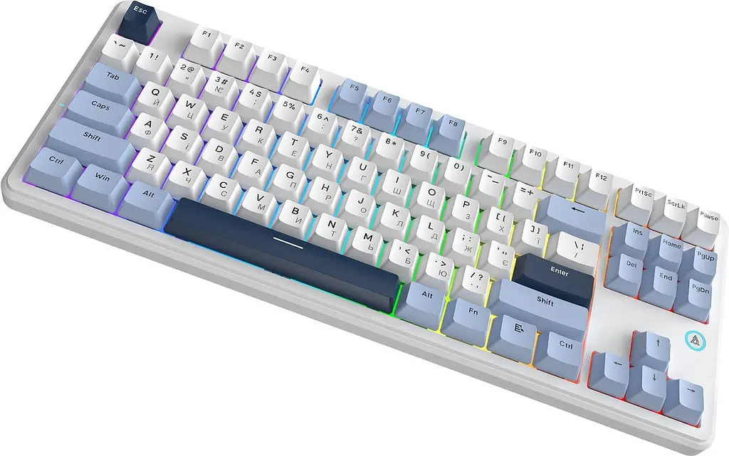 Клавиатура Ajazz AK870 V2 Flying Fish switches Blue White Blue (AK870-V2-FF-BWB) - фото 5