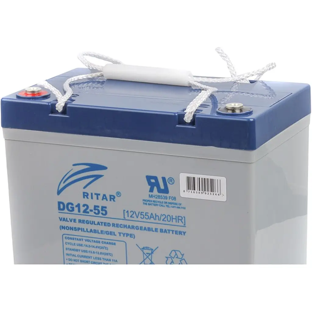 Акумулятор Ritar GEL 12V/55Ah/660Wh [DG12-55] [125674] - фото 2