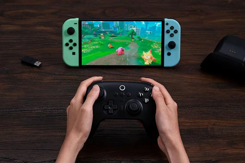 Геймпад 8BitDo Ultimate Bluetooth 80NA Black Edition - фото 10