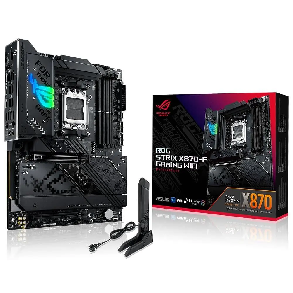 Материнська плата ASUS ROG STRIX X870-F GAMING WIFI (ROG STRIX X870-F GAMING WIFI) (Socket AM5, AMD X870, ATX) - фото 8