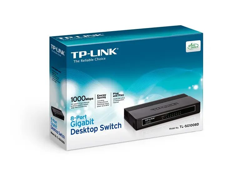 Комутатор TP-LINK TL-SG1008D - фото 2
