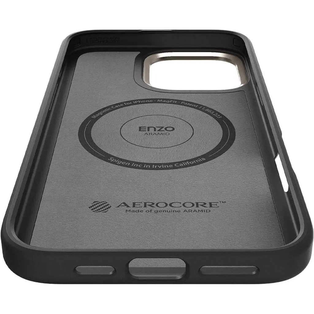 Чохол Spigen Enzo Aramid with MagSafe для Apple iPhone 16 Pro Max Black Natural (ACS08501) [117848] - фото 4