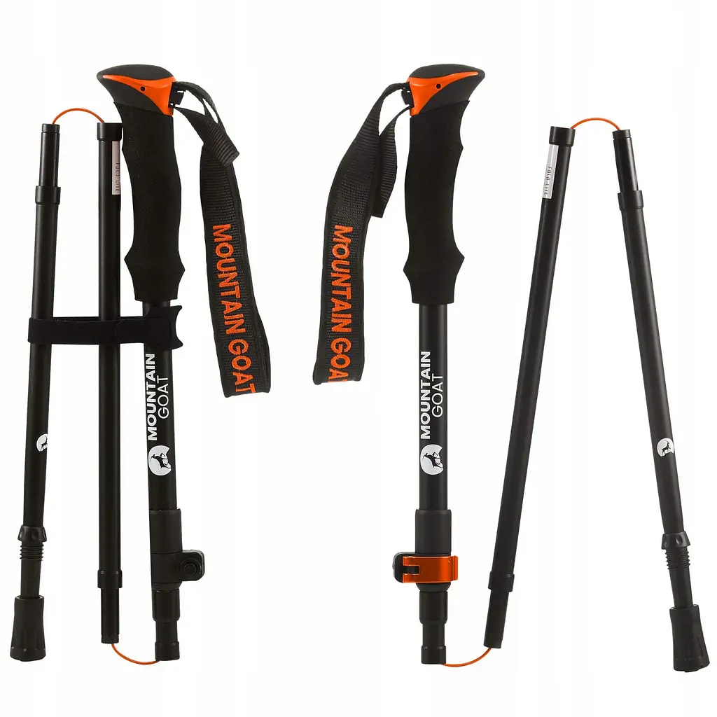 Трекінгові палиці Mountain Goat Pro+ 43-130 см MG0008 Black/Orange (P-5907739318251) - фото 7