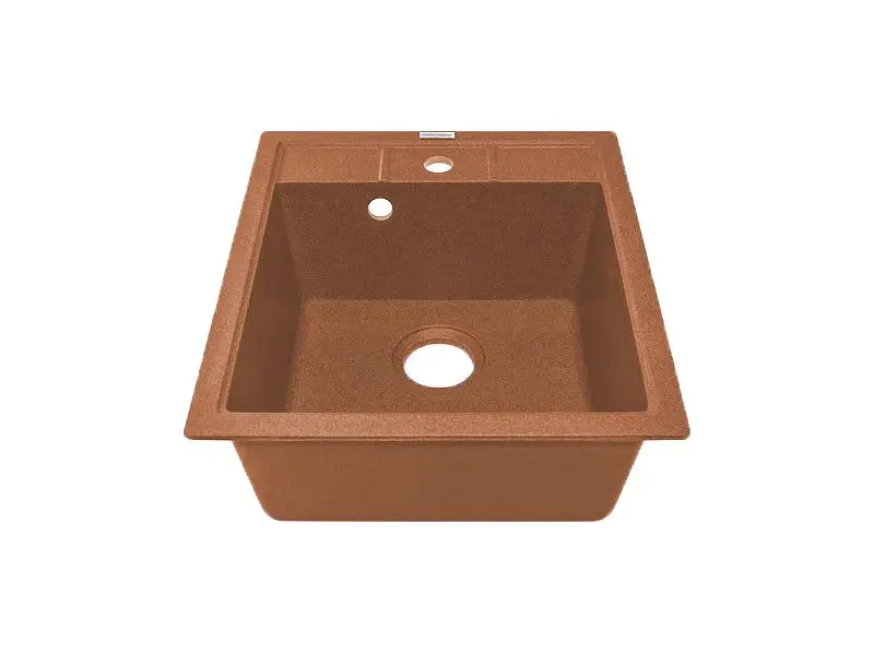 Кухонна мийка Adamant BRICK terra-cotta 460x515x200 мм, без крила 46 см - фото 2