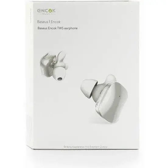 Бездротові навушники Baseus Bluetooth Encok W02 із вбудованим мікрофоном NGW02-02 Білі (7607146182) - фото 8