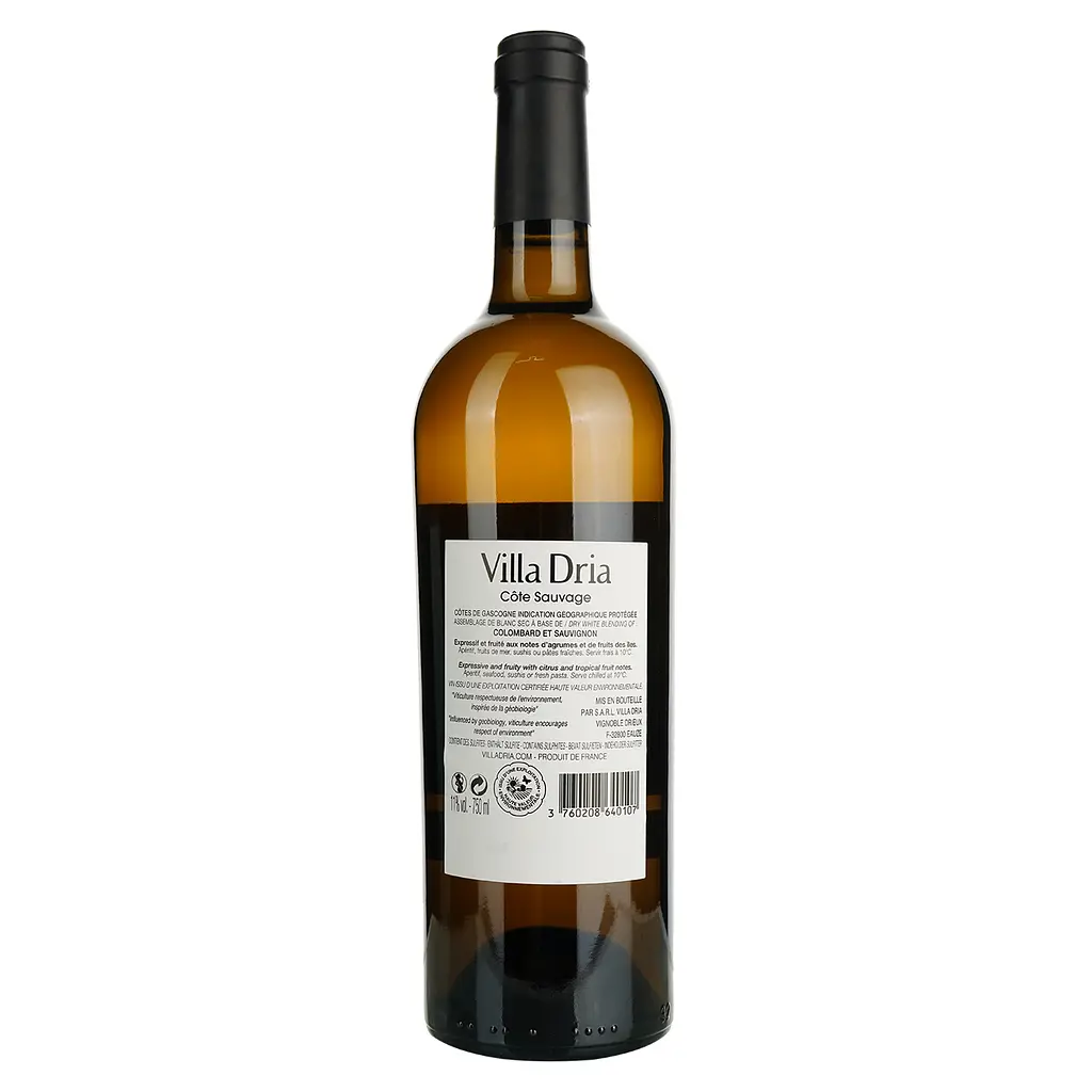 Уцінка. Вино Villa Dria Colombard-Sauvignon Igp Cotes De Gascogne біле сухе 0.75 л (917839) - фото 4
