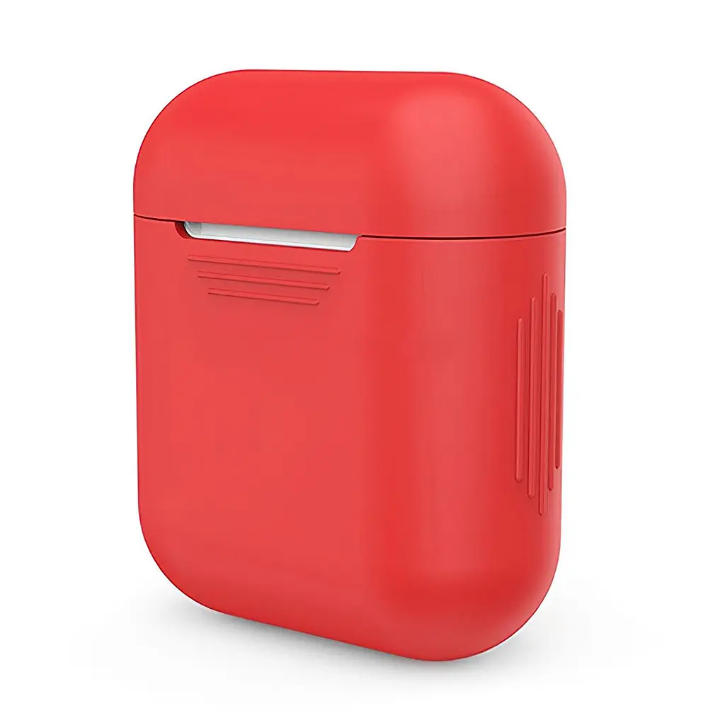 Чехол для наушников Apple Airpods 1/2 Красный, футляр для наушников аирподсов - фото 2