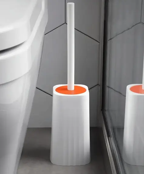 Туалетний йоржик Toilet brush з вигнутою щіткою для важкодоступних місць · Щітка чистяча для унітазу - фото 5