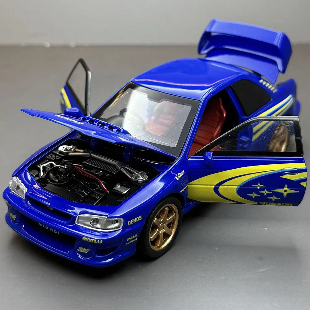 Колекційна металева модель автомобіля АвтоЕксперт Subaru Impreza WRX STI з інерцією, світлом та звуком 1:32 - фото 3