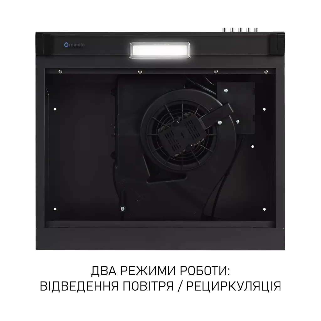 Витяжка плоска Minola HPL 5200 BLF - фото 6