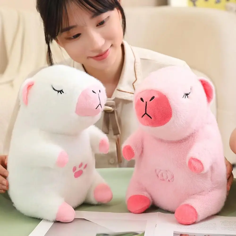 Білий Інтерактивна дихаюча Капібара Snuggle Pulse CapyBuddy 30 см м'яка плюшева іграшка - фото 5