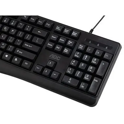 Клавіатура AOC KB120B USB UA Black (KB120B/97) - фото 5