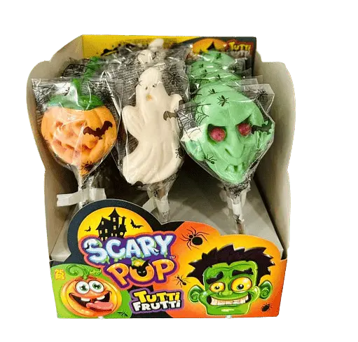 Льодяник на паличці Johny Bee Scary Pop Halloween Tutti Frutti 1шт, 25г - фото 4