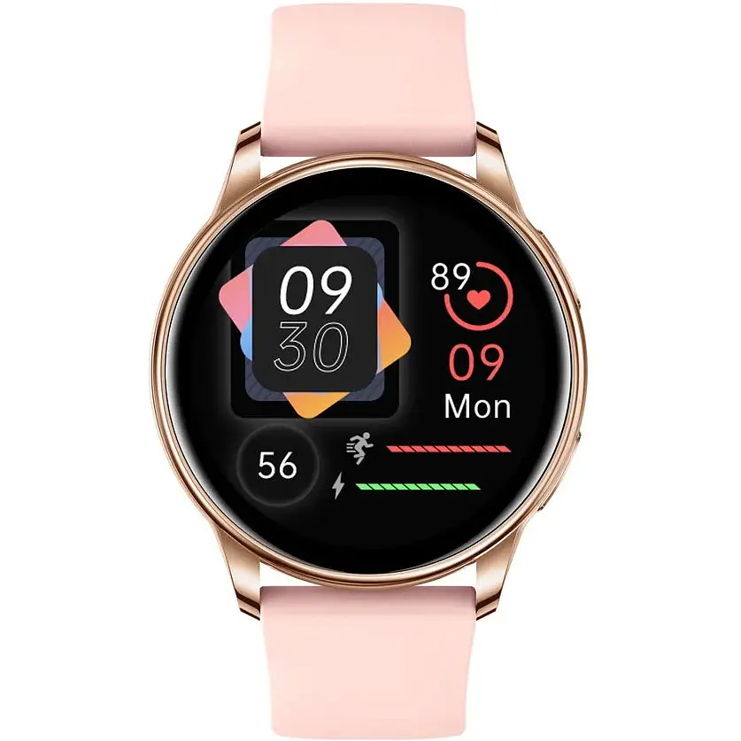 Смарт-годинник жіночий Uwatch Melisia Gold Rubber 2 ремінця Золотий (3169) - фото 3