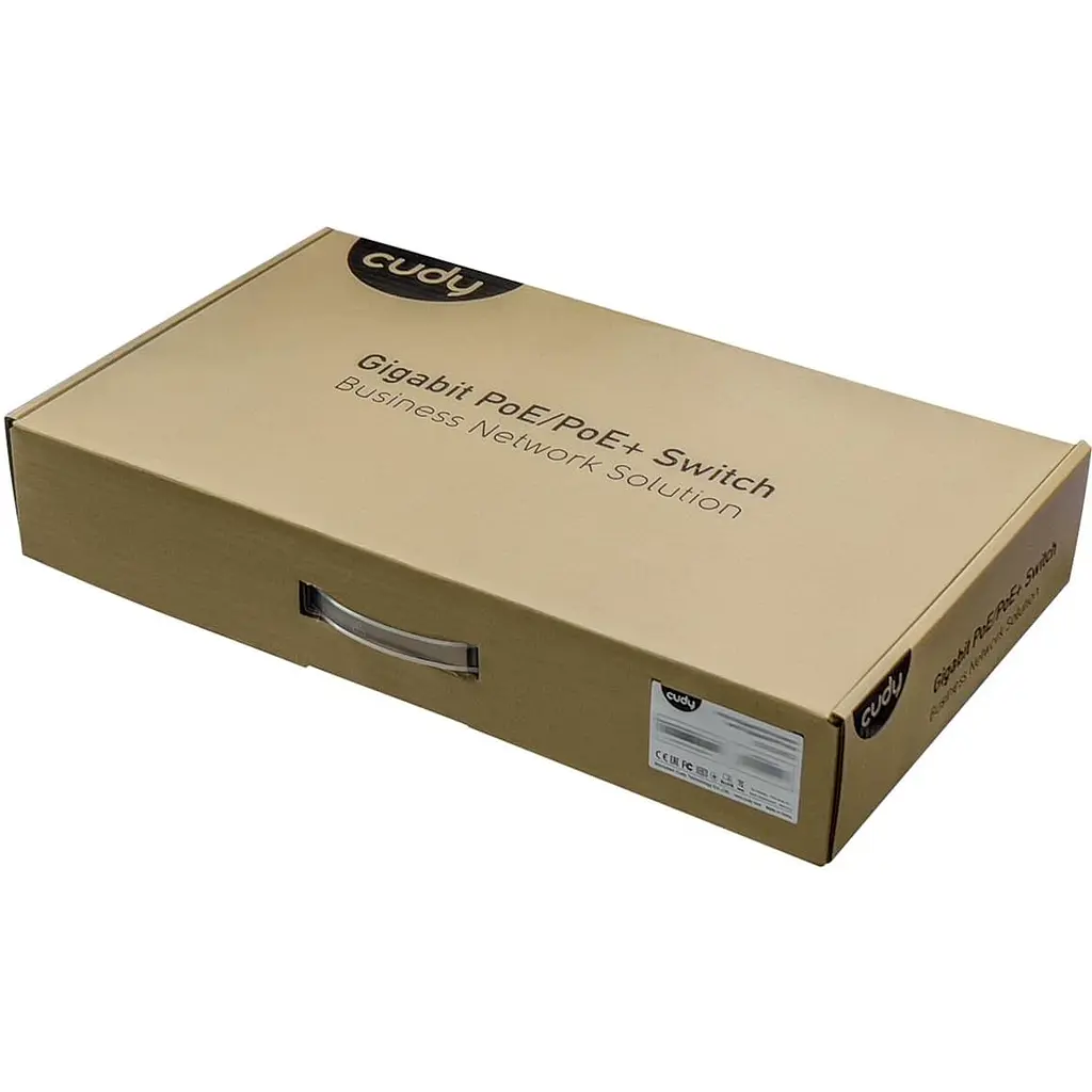 Комутатор Cudy GS1020PS2, 16-Port Gigabit PoE+ Switch with 2 Gigabit SFP ports 200W (GS1020PS2) - фото 3