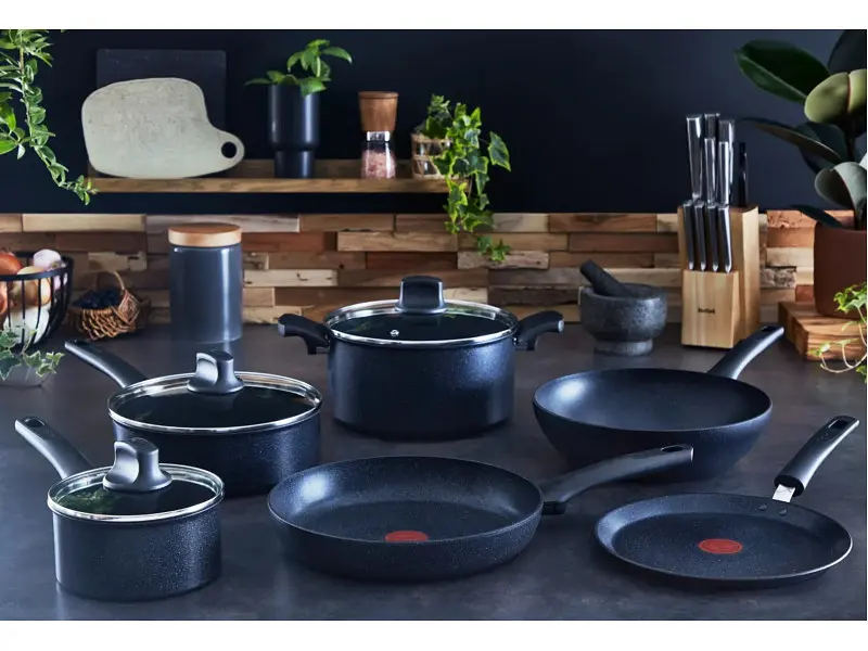 Сковорода Tefal Black Stone G2810472 - фото 4